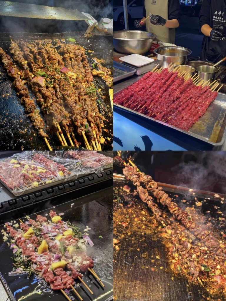 图片[1]-网红铁板大串商用配方｜摆摊外卖门店爆款教程｜大牛忙牛肉串外焦里嫩做法